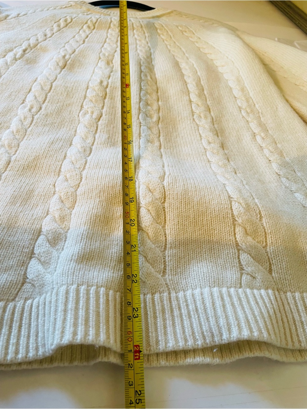 Boden Women’s Sweater Cable Knit Wool Alpaca Blend Ivory Cream Chunky sz M - Picture 13 of 13